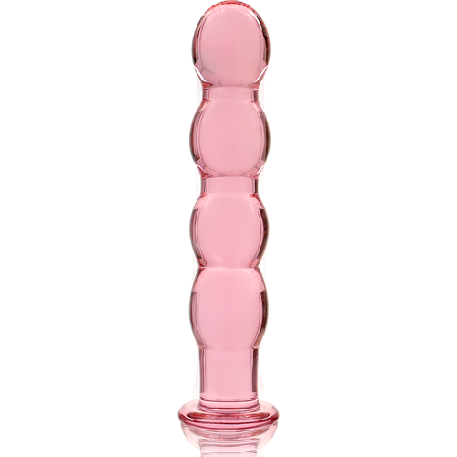 NEBULA SERIES BY IBIZA - MODELO 10 DILDO CRISTAL BOROSILICATO ROSA 16.5 CM -O- 3.5 CM