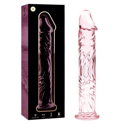 NEBULA SERIES BY IBIZA - MODELO 12 DILDO CRISTAL BOROSILICATO 17 X 3.5 CM ROSA