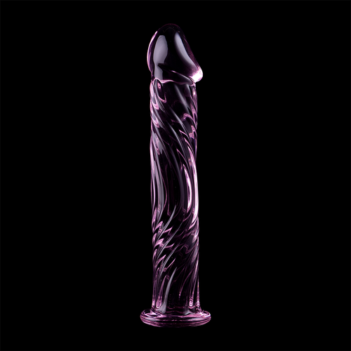 NEBULA SERIES BY IBIZA - MODELO 12 DILDO CRISTAL BOROSILICATO ROSA 17 CM -O- 3.5 CM