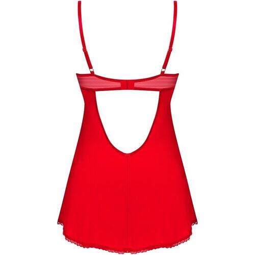 OBSESSIVE - INGRIDIA CHEMISE & TANGA ROJO M/L