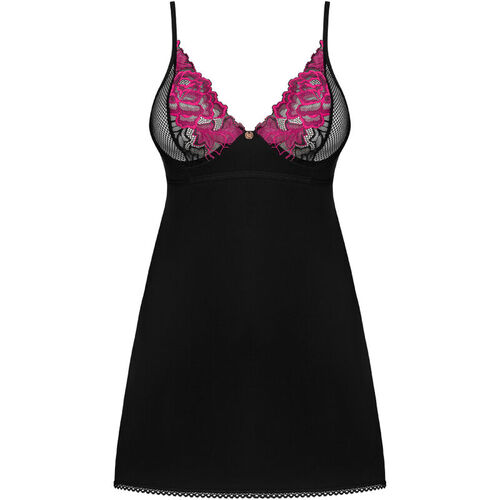 OBSESSIVE - ROSENTY CHEMISE & TANGA XL/XXL