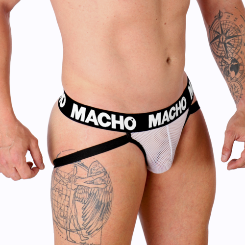 MACHO - MX26X1 JOCK REJILLA BLANCO L