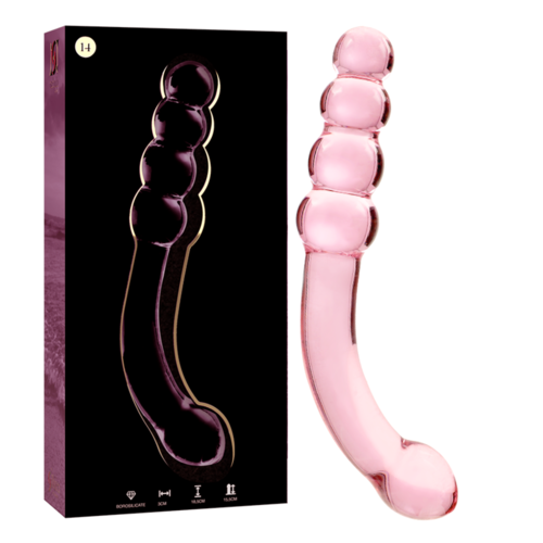 NEBULA SERIES BY IBIZA - MODELO 14 DILDO CRISTAL BOROSILICATO 18.5 X 3 CM ROSA