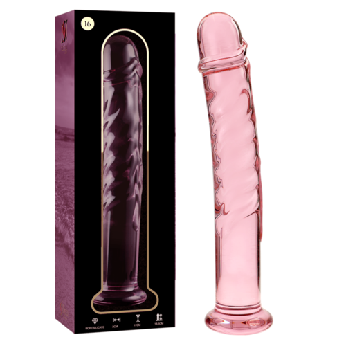 NEBULA SERIES BY IBIZA - MODELO 16 DILDO CRISTAL BOROSILICATO 18.5 X 3 CM ROSA