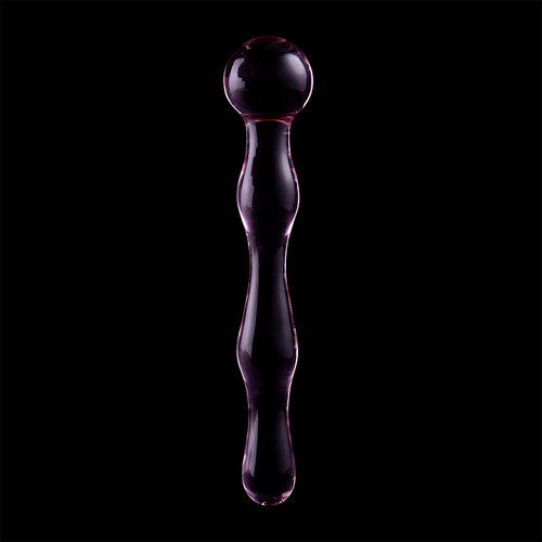 NEBULA SERIES BY IBIZA - MODELO 13 DILDO CRISTAL BOROSILICATO ROSA 18 CM -O- 3.5 CM