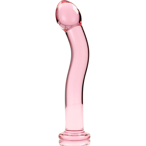 NEBULA SERIES BY IBIZA - MODELO 18 DILDO CRISTAL BOROSILICATO ROSA 18.5 CM -O- 3.5 CM