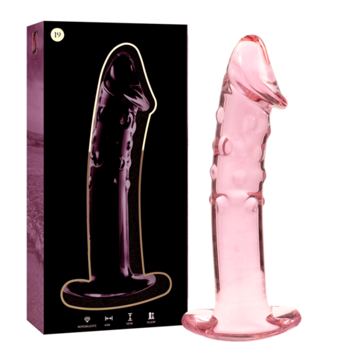 NEBULA SERIES BY IBIZA - MODELO 19 DILDO CRISTAL BOROSILICATO 18.5 X 4 CM ROSA