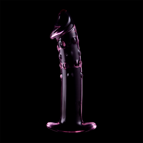NEBULA SERIES BY IBIZA - MODELO 19 DILDO CRISTAL BOROSILICATO ROSA 18.5 CM -O- 4 CM