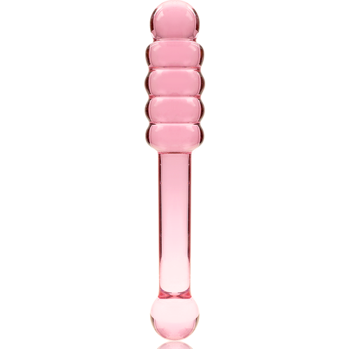 NEBULA SERIES BY IBIZA - MODELO 20 DILDO CRISTAL BOROSILICATO ROSA 20.5 CM -O- 3 CM