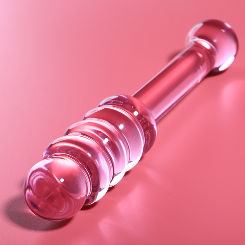 NEBULA SERIES BY IBIZA - MODELO 20 DILDO CRISTAL BOROSILICATO ROSA 20.5 CM -O- 3 CM