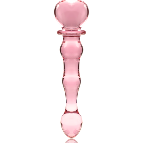 NEBULA SERIES BY IBIZA - MODELO 21 DILDO CRISTAL BOROSILICATO ROSA 20.5 CM -O- 3.5 CM