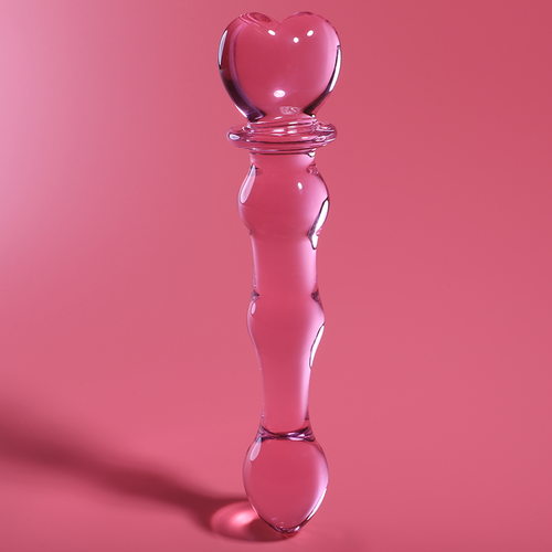 NEBULA SERIES BY IBIZA - MODELO 21 DILDO CRISTAL BOROSILICATO 20.5 X 3.5 CM ROSA