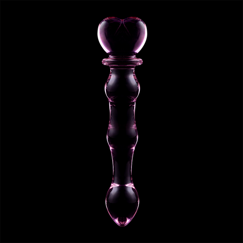 NEBULA SERIES BY IBIZA - MODELO 21 DILDO CRISTAL BOROSILICATO 20.5 X 3.5 CM ROSA