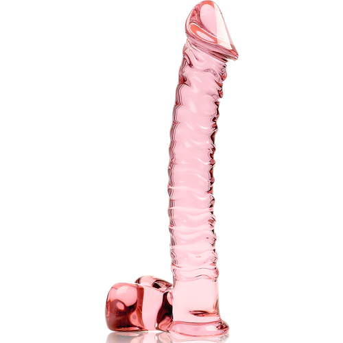 NEBULA SERIES BY IBIZA - MODELO 23 DILDO CRISTAL BOROSILICATO ROSA 21.5 CM -O- 4 CM