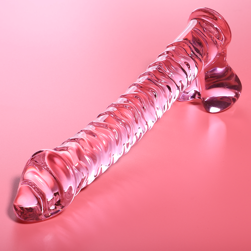 NEBULA SERIES BY IBIZA - MODELO 23 DILDO CRISTAL BOROSILICATO ROSA 21.5 CM -O- 4 CM
