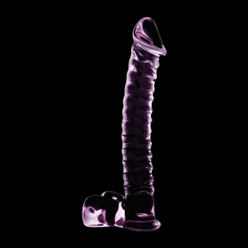 NEBULA SERIES BY IBIZA - MODELO 23 DILDO CRISTAL BOROSILICATO ROSA 21.5 CM -O- 4 CM