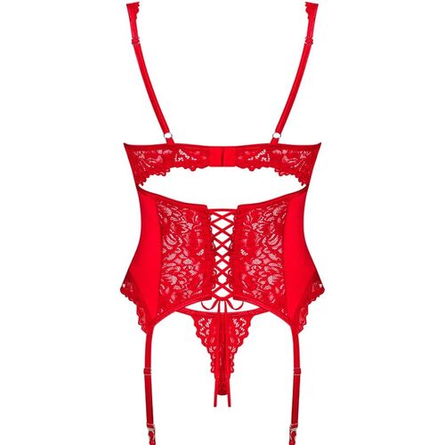 OBSESSIVE - AMOR CHERRIS CORSET & TANGA  S/M