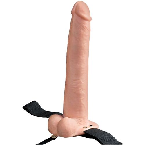 FETISH FANTASY SERIES - ARNES AJUSTABLE PENE REALISTICO CON TESTICULOS RECARGABLE Y VIBRADOR 28 CM