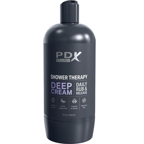 PDX PLUS - MASTURBADOR STROKER DISEÑO DISCRETO DE BOTE CHAMPU DEEP CREAM